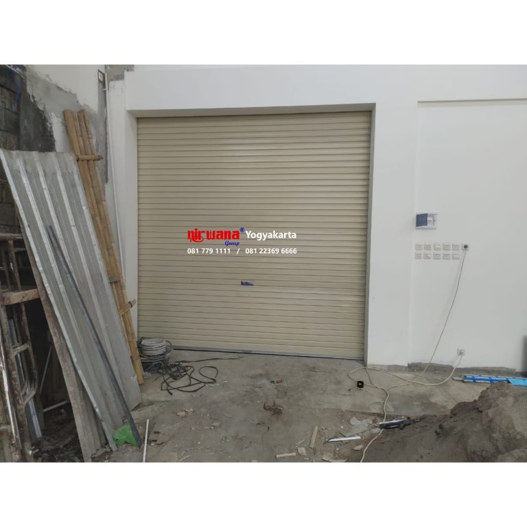 Instalasi Rolling Door One Sheet Polos Terbaik di Kasihan Bantul Yogyakarta