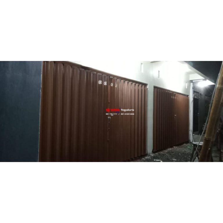 Instalasi Pintu Harmonika C 0.8mm di Karangbendo Banguntapan, Bantul, Yogyakarta